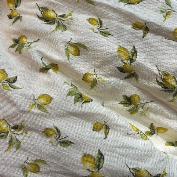 Max Studio Cream and Yellow Floral Skirt - Picture 4 of 4